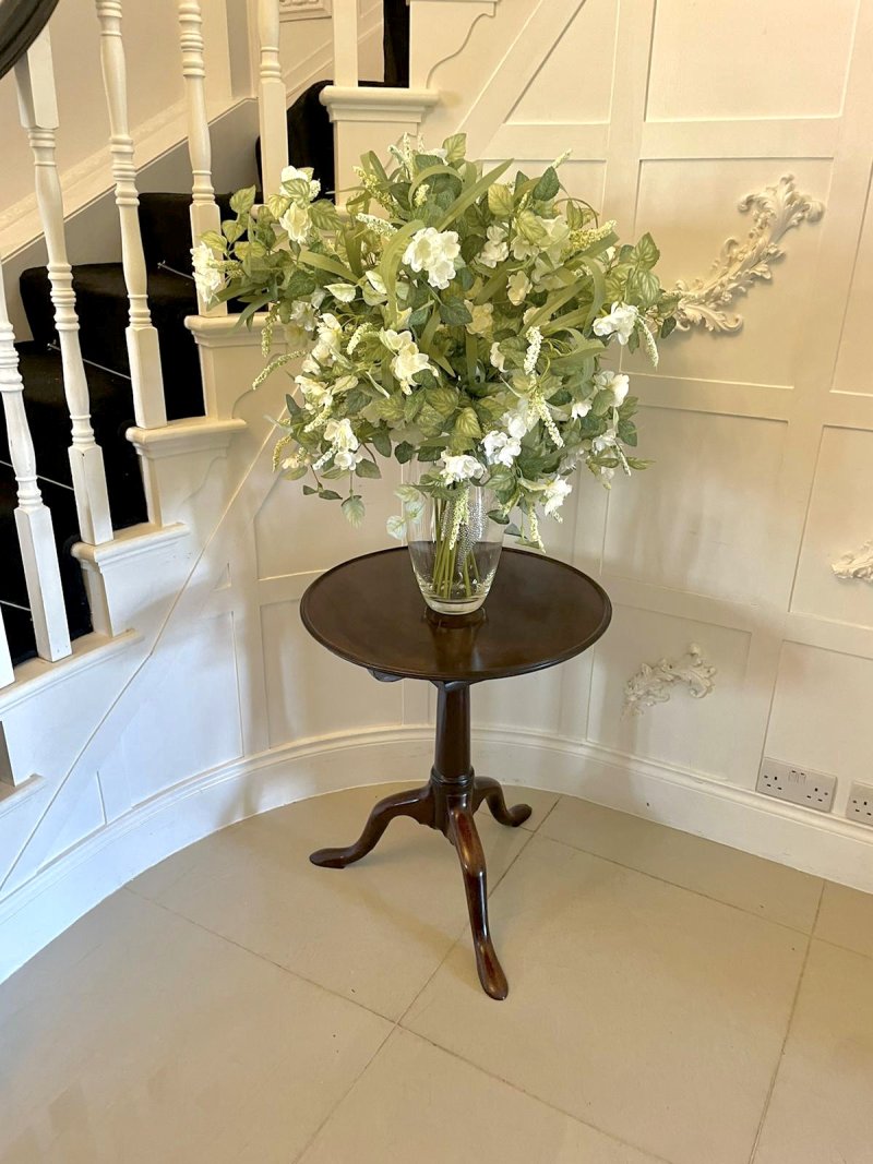 Superb Quality Antique George III Mahogany Lamp Table - Image 4